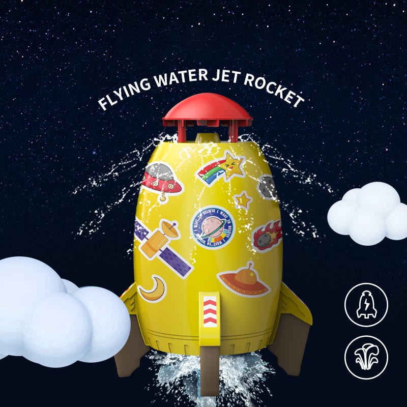 Flying Water Spray Rocket Toy