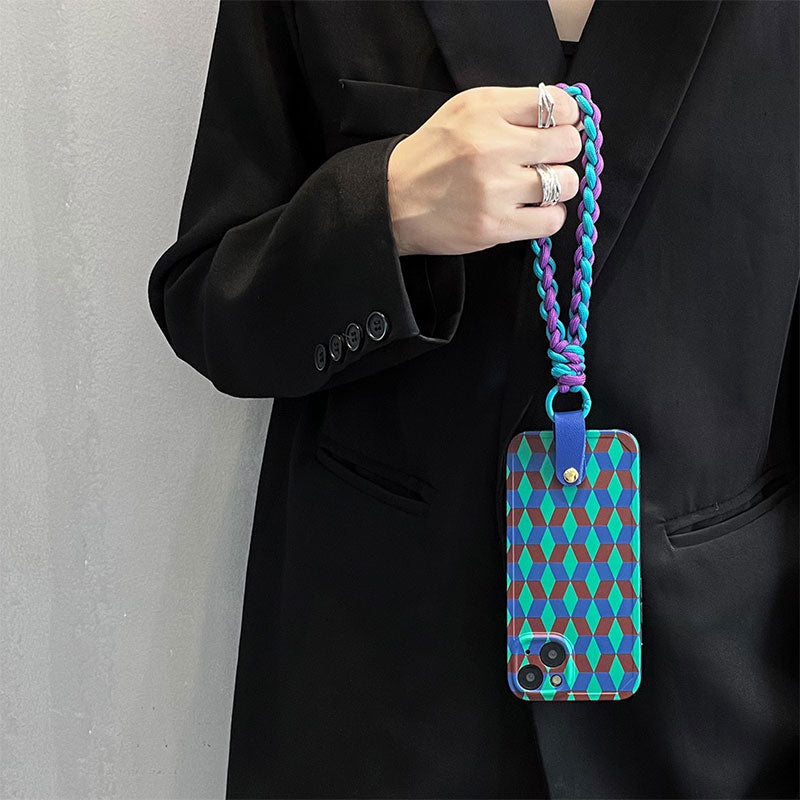 Contrast Braided Bracelet Phone Case