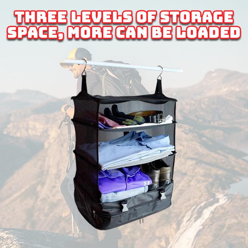 Foldable Three-Layer Hanging Bag Storage Bag