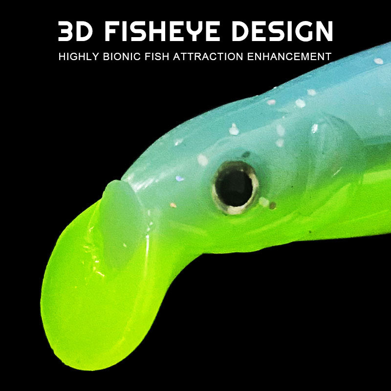 Two-Color Scissors Fishtail Soft Bait