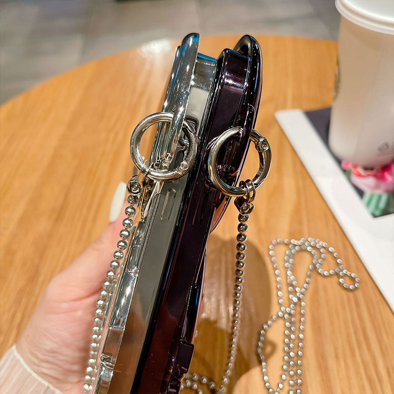 Astronaut Holder Messenger Chain Mirror Phone Case