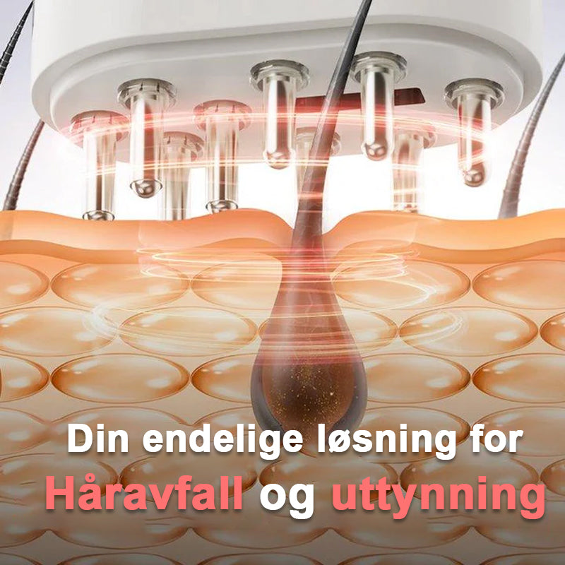 Avansert Massasjeapparat For Hodebunnspleie Med Rødlysterapi/Advanced scalp care massager with red light therapy