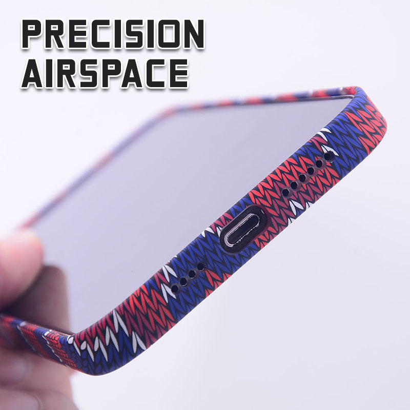 Luminous Magnetic Woven Pattern Mobile Phone Case