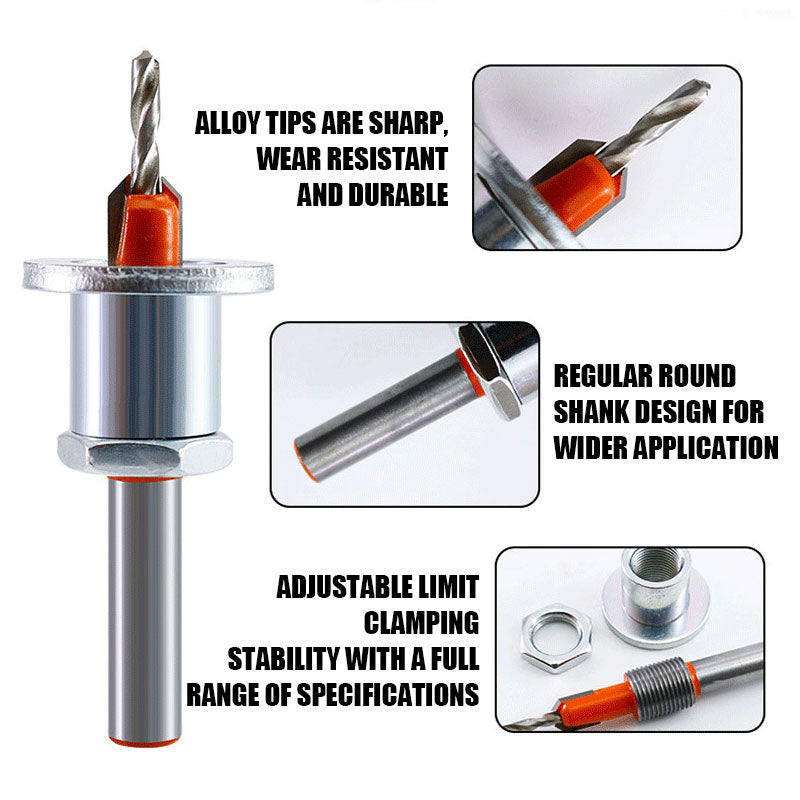 Woodworking Countersunk Drill Cone Drill Adjustable Bit