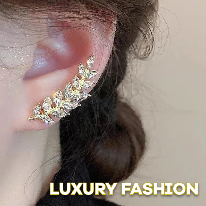 Zircon Wheat Ear Bone Clip