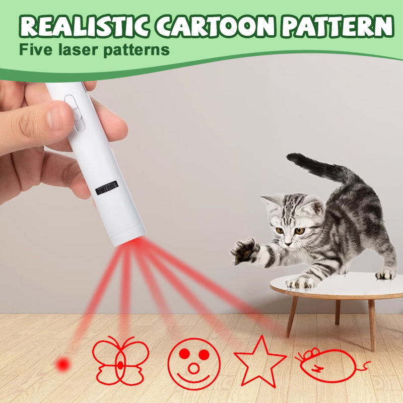 Multifunctional USB Rechargeable Laser Cat Teaser