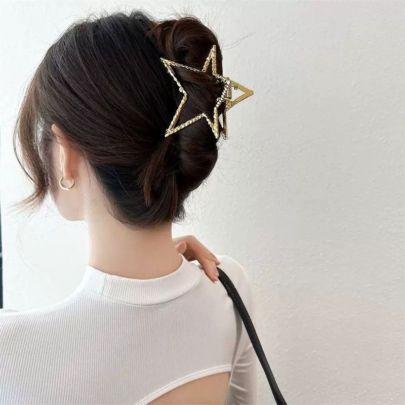 Pentagram Shark Clip Hair Clip