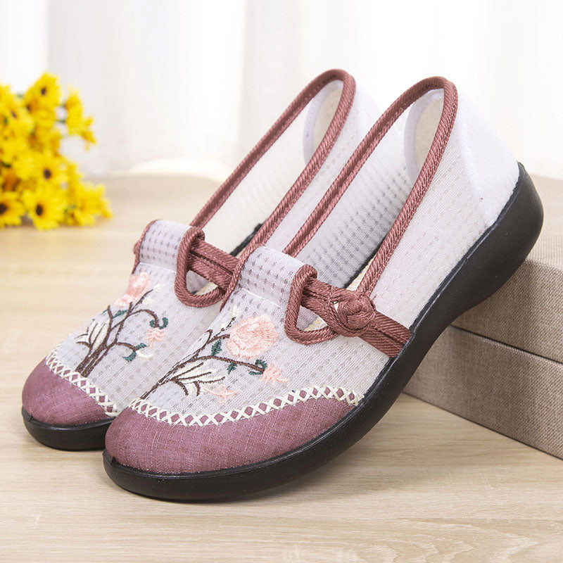 Embroidered Mesh Embroidered Shoes