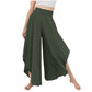High Waist Ruffled Wide Leg Quick Dry Dance Pants