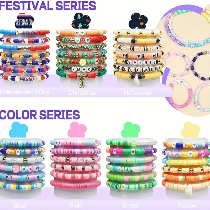 Clay Beads Bracelet Making Kit