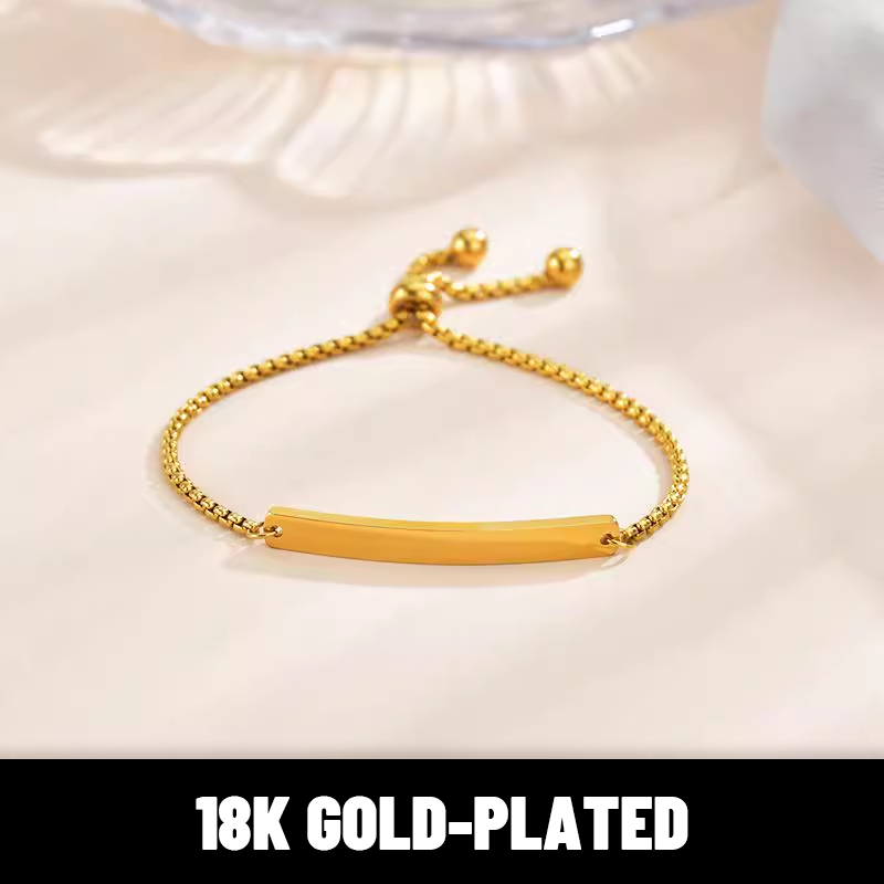 Stainless Steel Custom Slider Bracelet