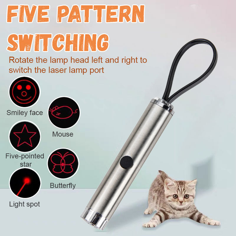 Electronic Laser Pattern Laser Cat Teasing Wand