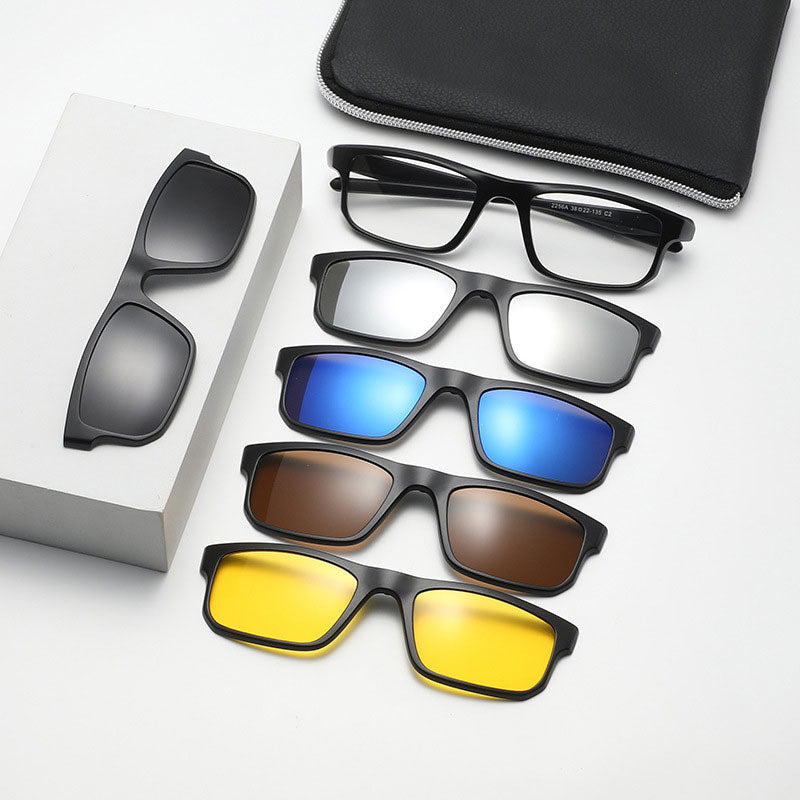 5 In 1 Magnetic Sleeve Sunglasses
