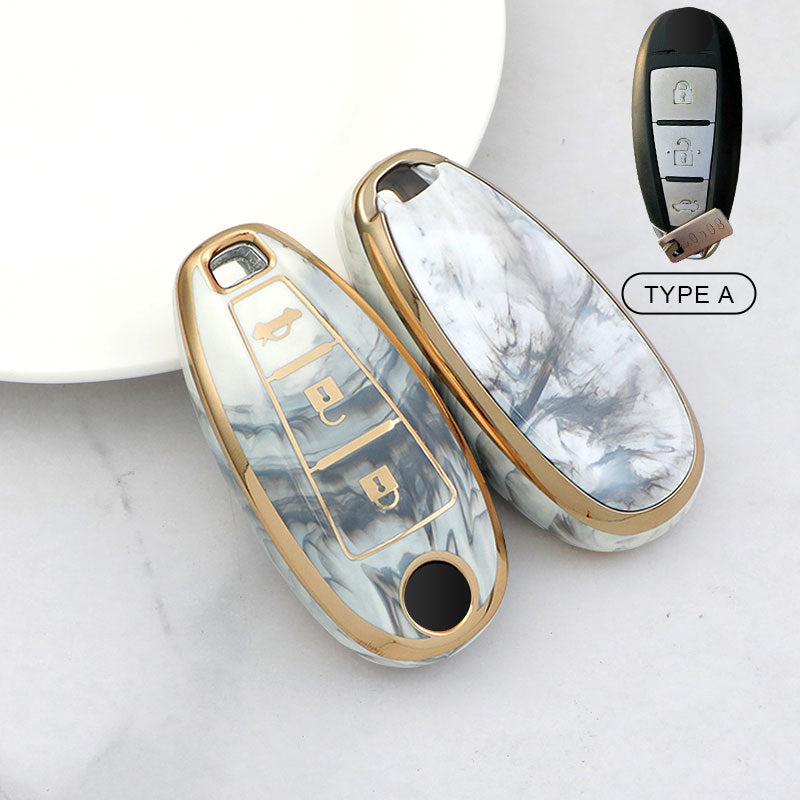 For Suzuki-Car Rhinestone Keychain Key Case