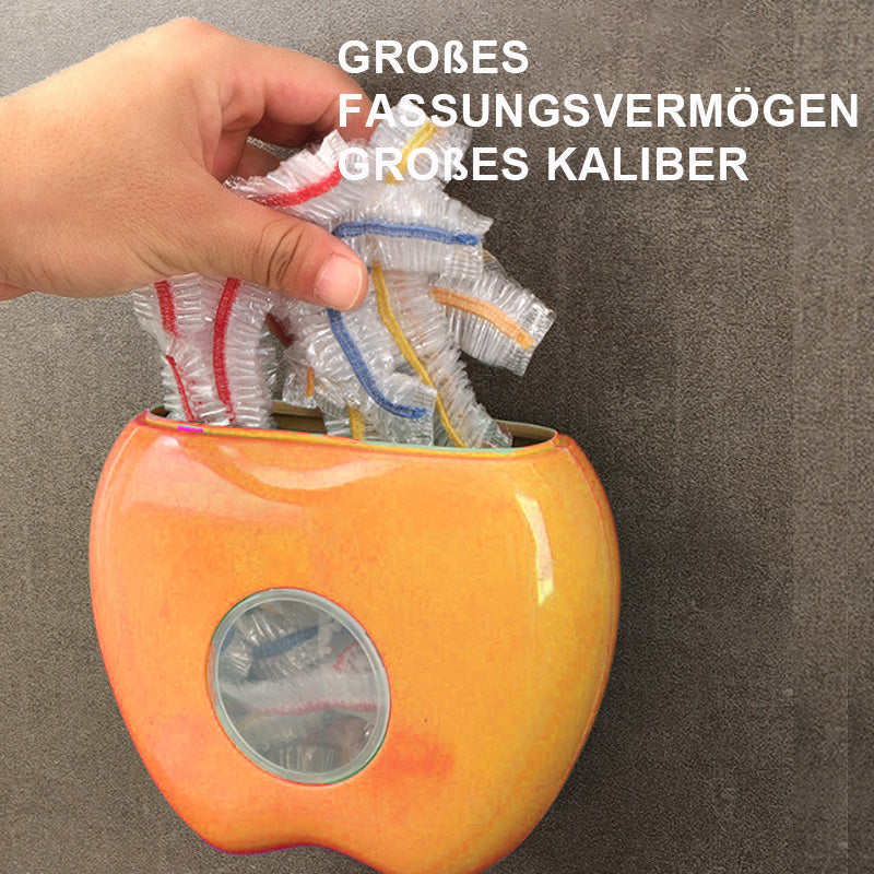 Wandmontierte Frischhaltebeutel-Entnahme- und Finishing-Box/Wall mounted fresh bag removal and finishing box