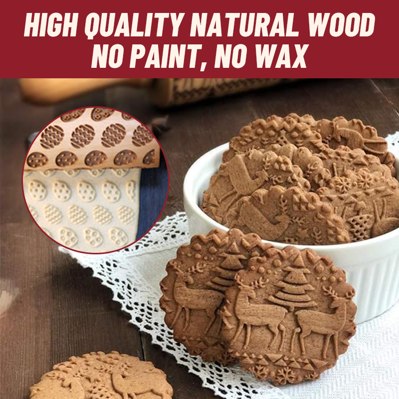 Christmas DIY Embossed Rolling Pin