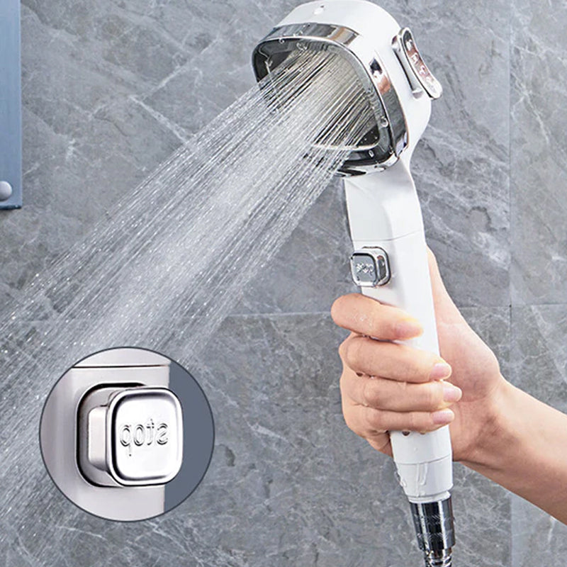 4-modus håndholdt trykkdusjhode med pausebryter/4-Mode Handheld Pressure Shower Head With Pause Switch