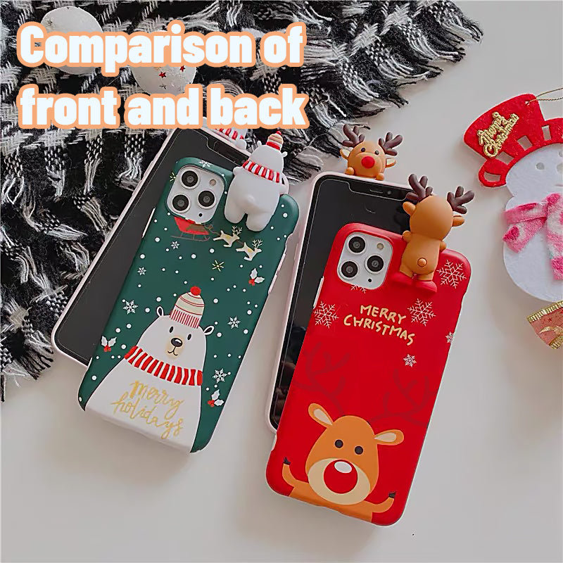 Christmas Polar Bear Elk Mobile Phone Case