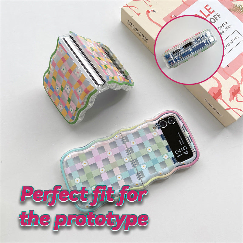 Daisy Wavy Edge Foldable Phone Case