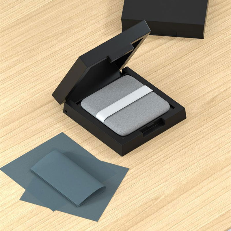 Oil Control Mirror With Powder Puff