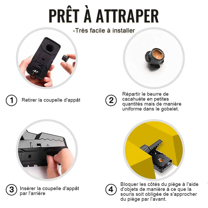 ✨2023 Nouvelle Piège à Souris Rapide et Efficace, Sécuritaire et Sanitaire