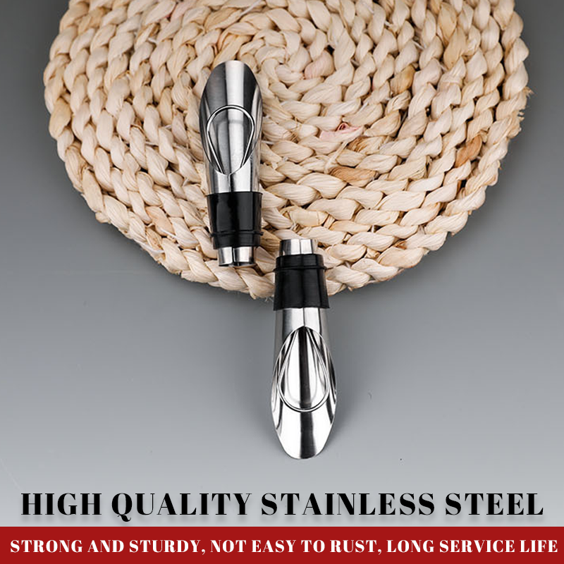 Stainless Steel Wine Pourer Set
