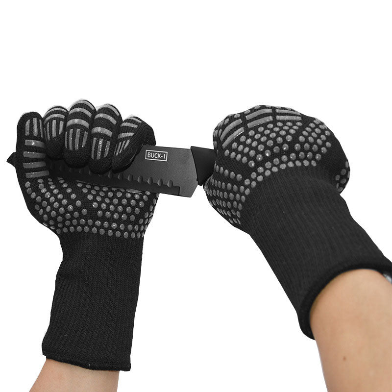 Silicone Knitted Bbq Gloves