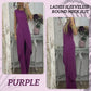 Ladies Sleeveless Round Neck Slit Top Trousers Two-Piece Set