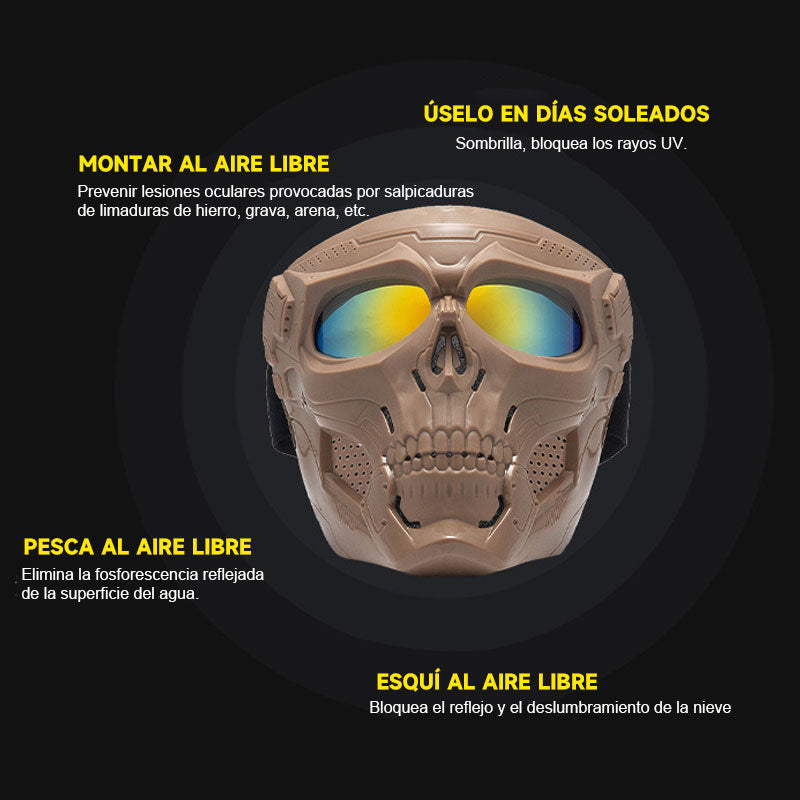 Gafas Para Casco De Moto/Skull horror helmet mask