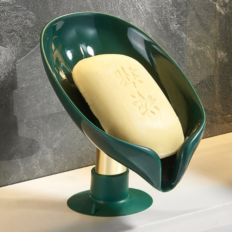 Leaf Suction Cup Soap Drain Rack