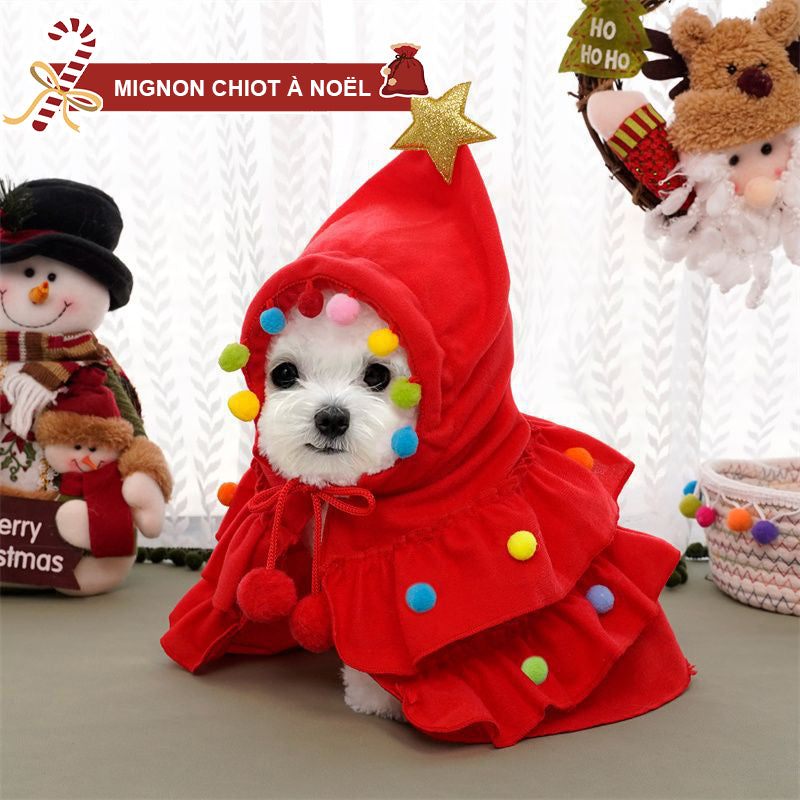 Châle De Cape De Noël Pour Animaux De Compagnie/Christmas pet cape shawl