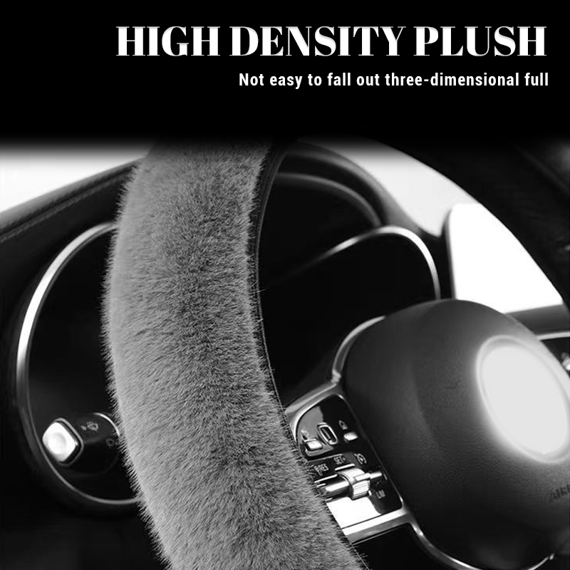 Plush Car Steering Wheel Cover