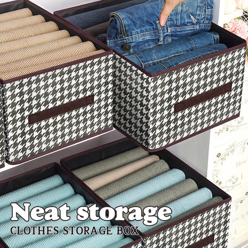 Houndstooth Clothes Storage Box