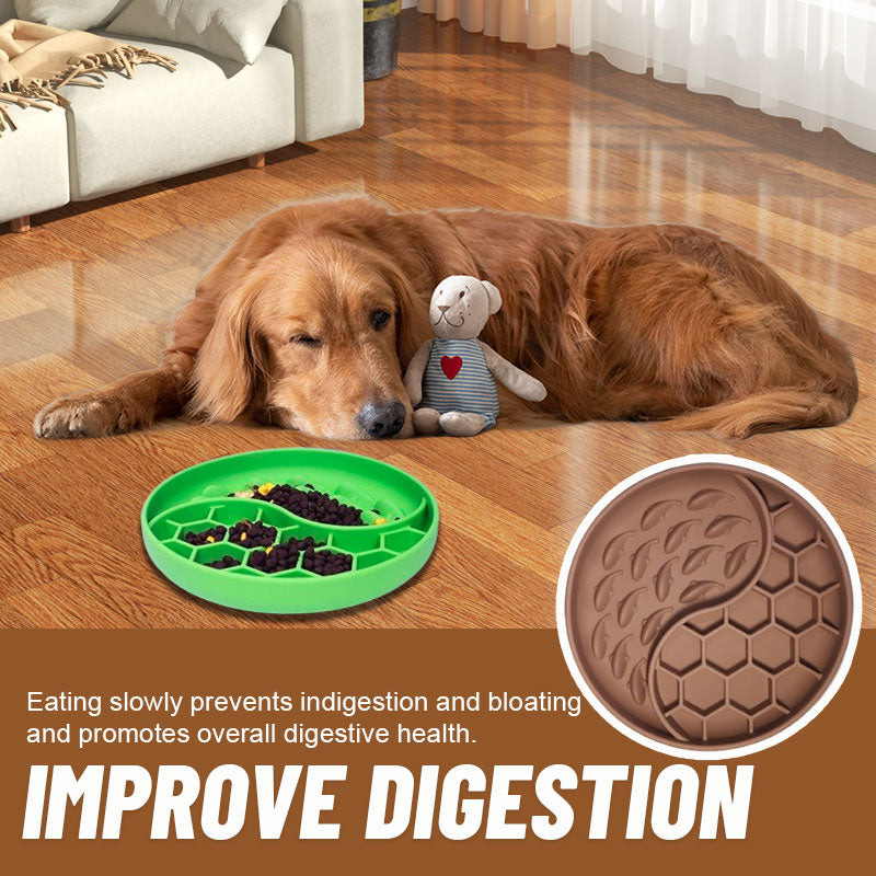 Anti-choking Slow Food Dog Bowl Plates