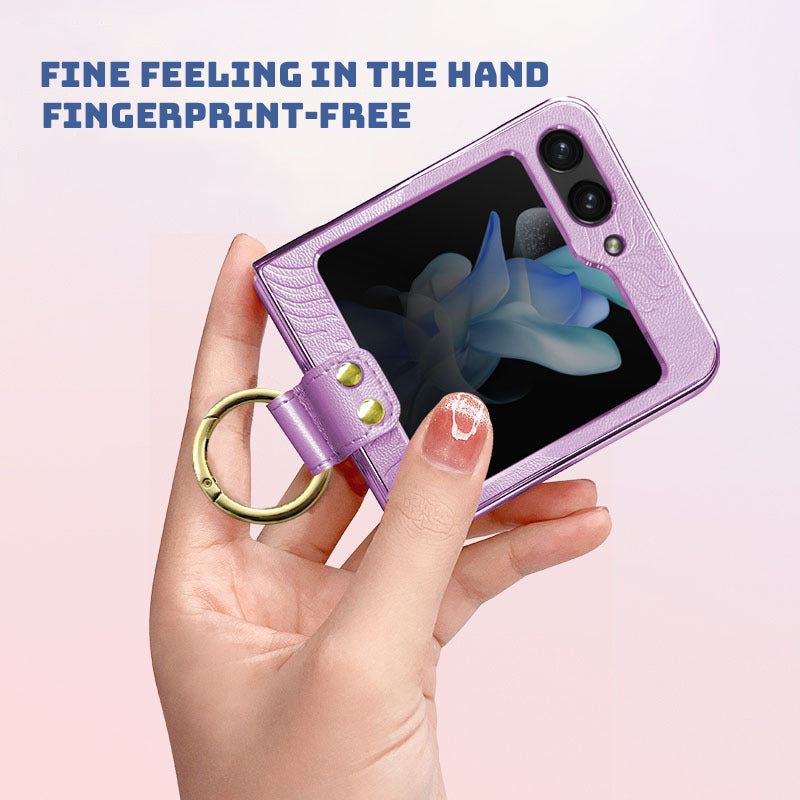 Finger Ring Leather Phone Case