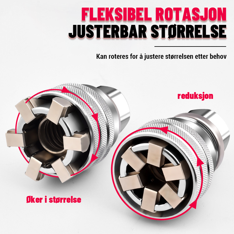 Universal Pipenøkkelsett/Universal socket head wrench set