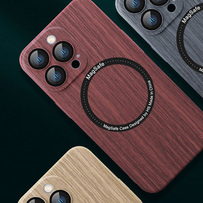 Wood Grain Magnetic Phone Case