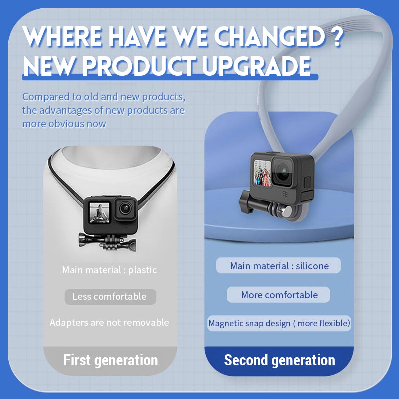 U-shape Neck Holder Mount for Sports Camera