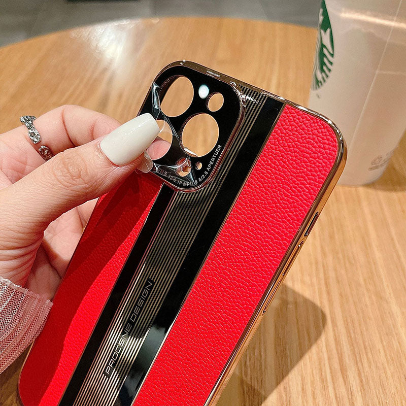 Leather Texture Matte Phone Case