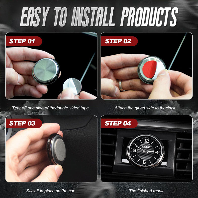 Car Clock Ornament Sticker