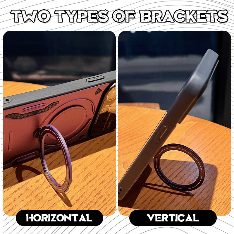 Large Window Swivel Bracket Mobile Phone Case