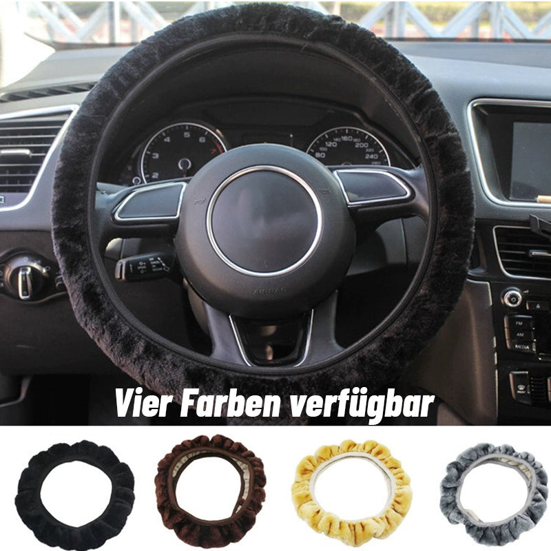 Gummifreier, Elastischer Plüsch-Lenkradbezug/Elastic steering wheel cover without inner ring