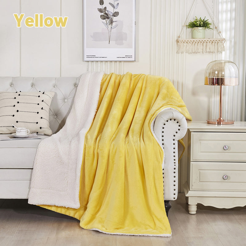 🎁Double Layer Thickened Lambswool Blanket