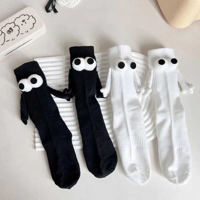 Holding Feet Not Holding Hands Couple Socks