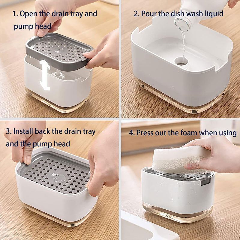 Push Type Manual Soap Dispenser (without sponge)