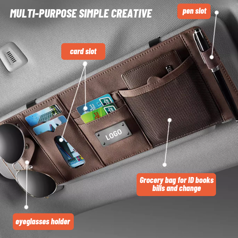 Car Sun Visor Storage Bag