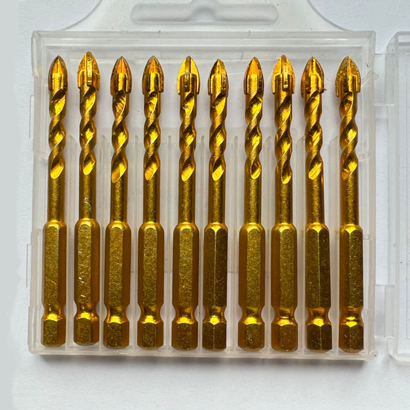 Four-Blade Cross Drill Bit