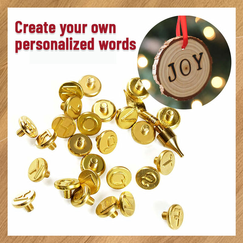 DIY Heat Transfer Pyrography Number + Letter Mold-56 Piece Set