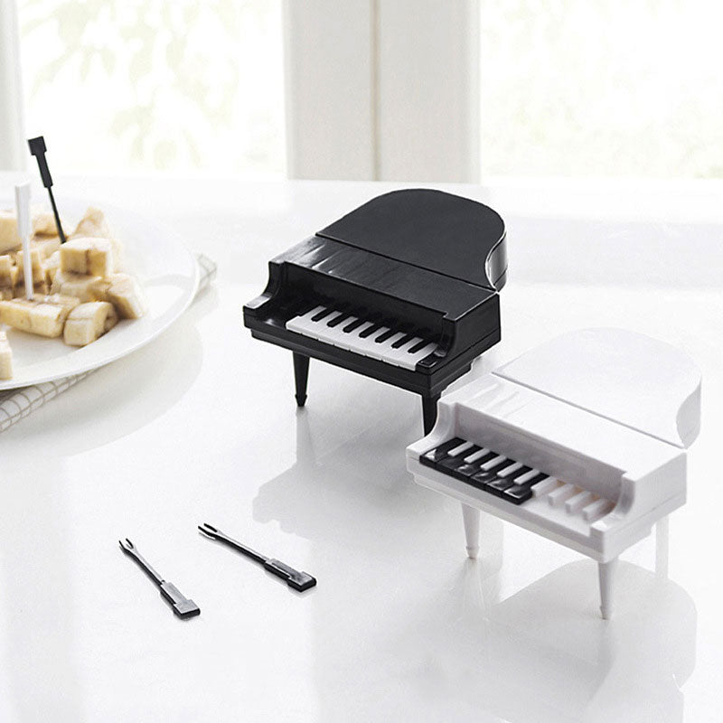 Fruit Fork Piano Shape Decoration