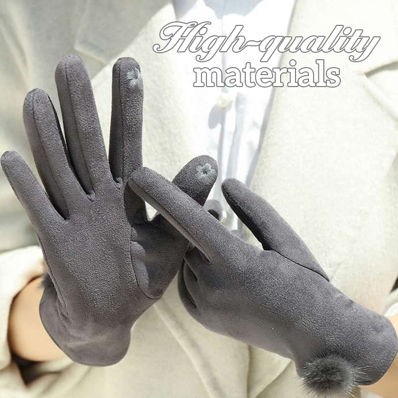 Suede Touchscreen Gloves
